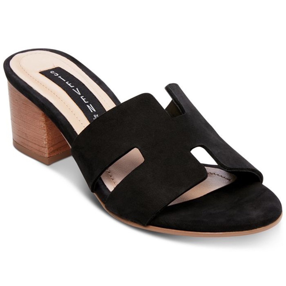 STEVE by Steve Madden Foreva Block Heels Black